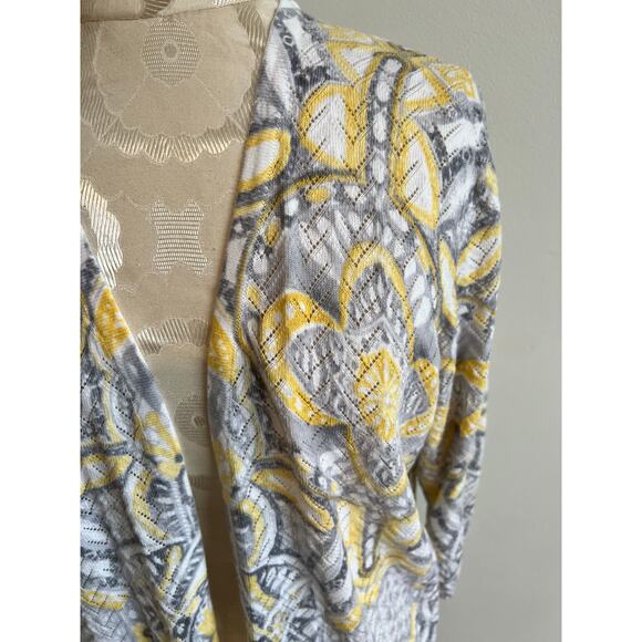 Alfred Dunner Open Front Cardigan Cotton Blend Medium - Picture 3 of 8